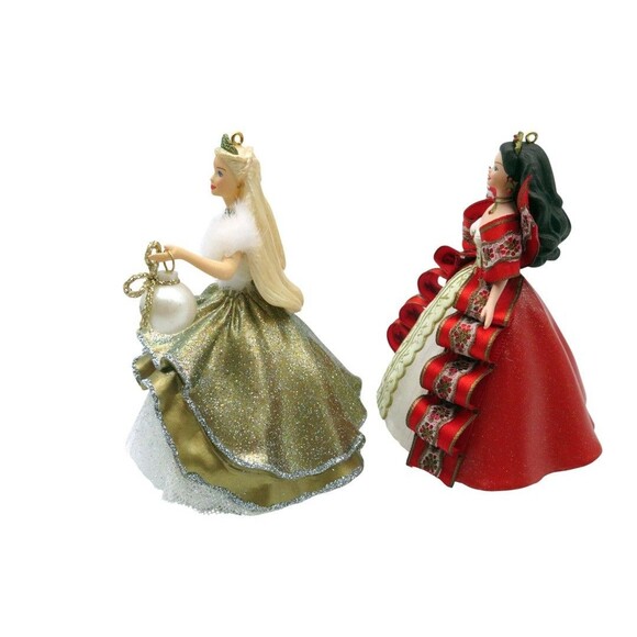 Hallmark Keepsake Holiday Barbie 1997 and Celebration Barbie 2000 Ornaments - Picture 4 of 6